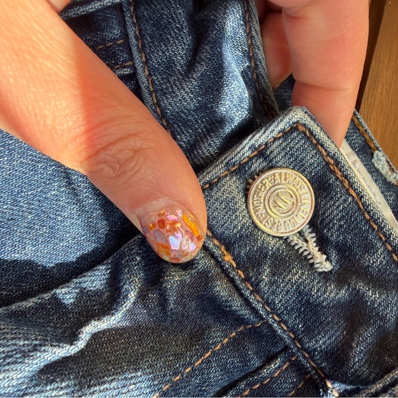 MOTHER Women's Blue Straight Jeans - Picture 2 of 9